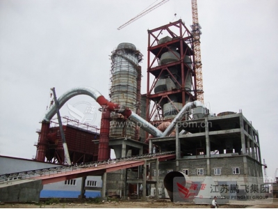 俄羅斯伏爾加2500噸水泥生産線五級旋風預熱器